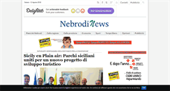 Desktop Screenshot of nebrodinews.it